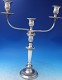 Candelabra 3-light  Gadroon style silver plate on copper 15
