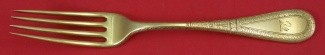 Dinner Fork w/ swan crest  very heavy  3oz  8