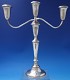 Candelabra 3 light  weighted  c. 1940  #670  12 1/2