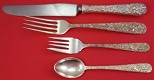 Dinner 4-pc Setting availability based on stock listed below - Repousse by Kirk - Sterling