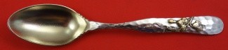 Coffee Spoon w/ vines leaves and seed pod  4 3/4