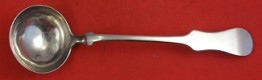 Gravy Ladle round bowl  .800 silver  8 3/4