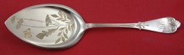 Pie Server FH  AS  brite-cut w/ flowers & butterflies  10 3/8