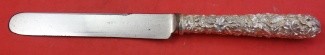Regular Knife all around design  blunt  silverplate blade  8 5/8