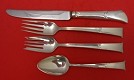 Regular 4-pc Setting availability based on stock listed below - Linenfold by Tiffany - Sterling