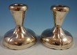Candlestick pair  modernistic  14.5oz 4 1/4