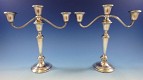 Candelabra pair  #808/1  3-light  weighted  11 1/2