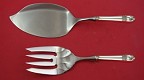 Fish Serving Set / Salmon  **made to order  fork fluted 9 1/4