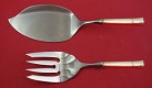 Fish Serving Set / Salmon  **made to order  fork fluted 9 1/4