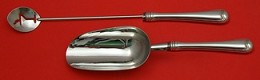Bar Set **made to order 2-pc Bar Set Which Includes: Martini Spoon 12” & Ice Scoop 9” HH WS - Old French by Gorham - Sterling