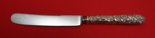 Regular Knife all around design  blunt  silverplate blade  8 3/4