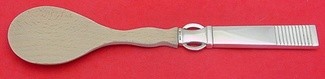 Salad Serving Spoon w/ wood  w/ wings on handle  8 3/4