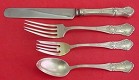 Regular 4-pc Setting availability based on stock listed below - Regent by Gorham - Sterling - With Monogram
