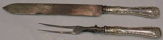 Roast Carving Set 2-pc - Wave Edge by Tiffany - Sterling
