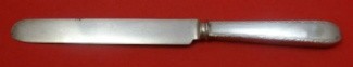 Dinner Knife square end handle  silverplate blade  9 1/2