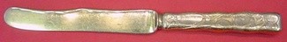 Dessert Knife GW  HH  AS  w/ fruit w/ gold assent  7 1/4