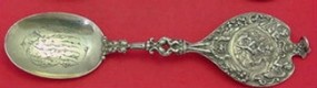 BonBonnière Spoon large  cast  w/cherub riding dolphin, 2 cherubs w/snakes etc. #620  11 1/2