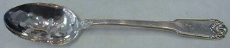 Pierced Serving Spoon **made to order  9-hole  8 3/8