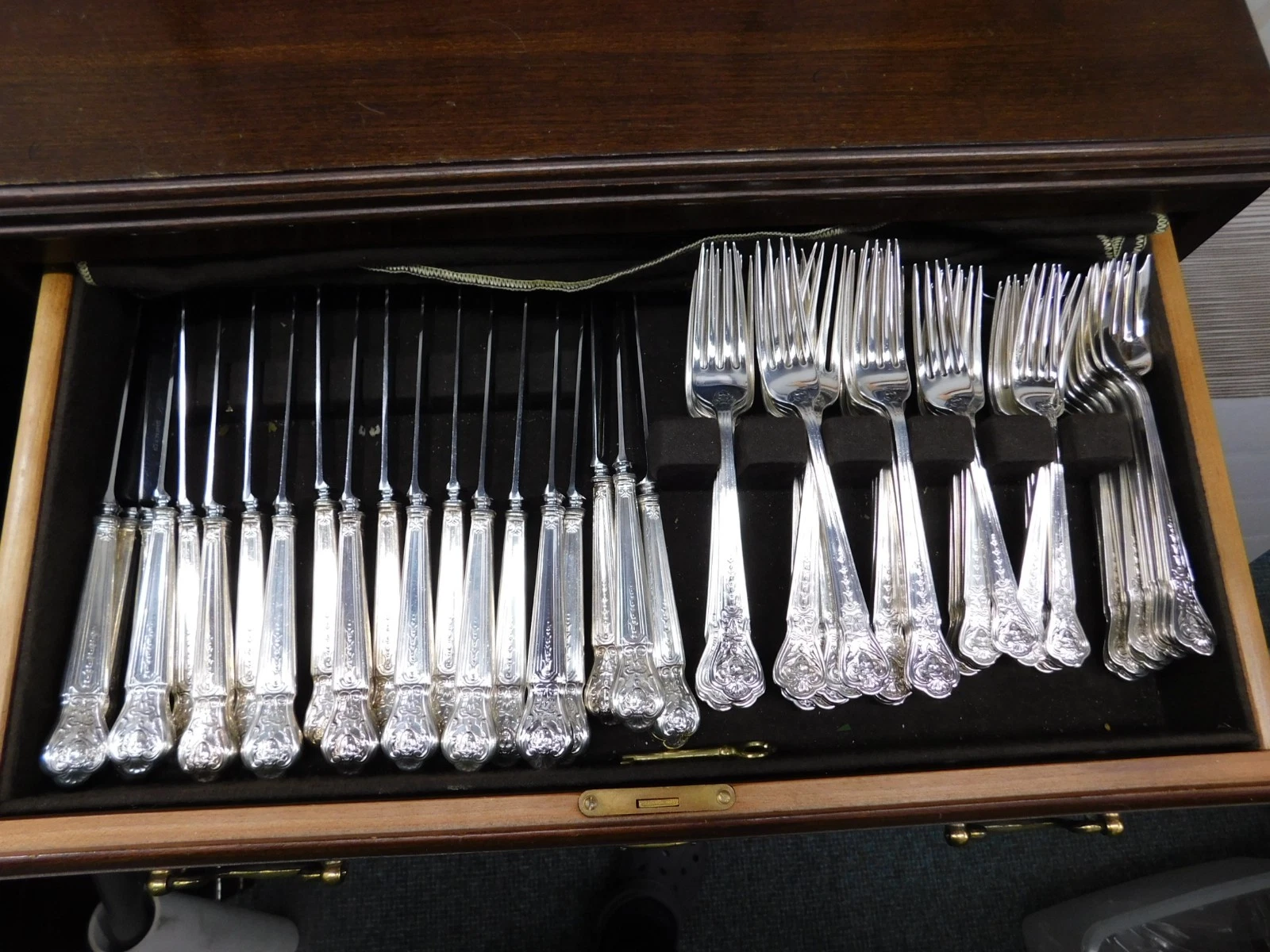 AJ Fuller by Tiffany Sterling Silver Flatware Set Service 315 pcs Custom Pattern