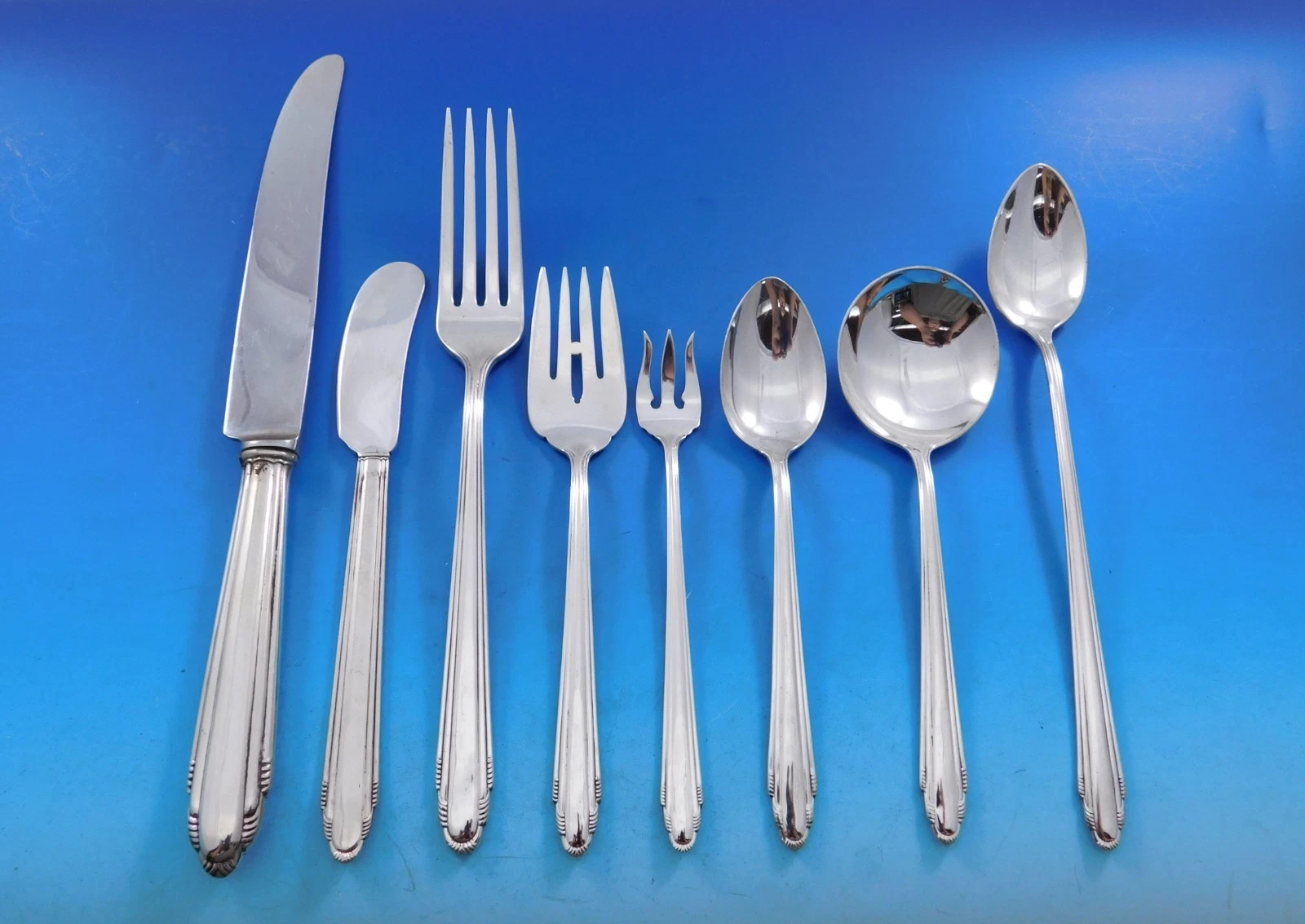 Contempora by D&H Sterling Silver Flatware Set 12 Service 103 pc Art Deco Dinner
