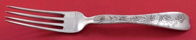 Regular Fork w/ flowers and leaves 7 1/4