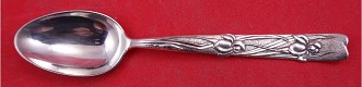 4 O'Clock Spoon w/ iris motif  4 3/4