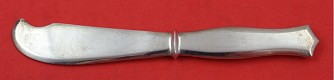 Butter Spreader Flat Handle  heavy  made by Pedro Castillo-Taxco  eagle mark 3  4 7/8