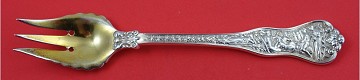 Salad Fork 3- tine 2-hole GW ruffled 6 5/8