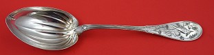 Berry Spoon GW ribbed bowl w/ design 9 3/8