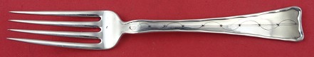 Dinner Fork w/ geometric lines and stars 8