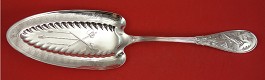 Pie Server FH AS wt. 3ozt w/ battles axes on blade Brite-cut 10 3/4