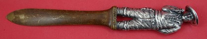 Paper Knife w/ bandit holding gun 