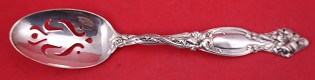 Pierced Serving Spoon Fancy 10 piercings 8 1/4