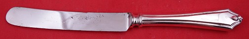 Dinner Knife blunt  SP blade   as-is with some pits 9 3/4