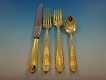 Marquise Gold by Tiffany and Co. Sterling Silver Flatware Set Service Vermeil