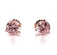 14K 1.17ct tw Morganite Stud Earrings j5719