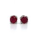 Platinum 1.72 carat Ruby Stud Earrings j6318