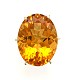 18K yellow gold Ring with a Huge 37 carat Citrine size 8.75 j6336