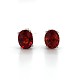 Platinum 4.08 carat tw Spessartine Garnet Stud Earrings  j6372 