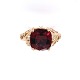 10K Yellow Gold 1.68ct Deep Red Garnet Ring size 6.25 j6386
