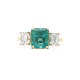 18K Yellow Gold GIA 2.86 carat Emerald and 1.02 carat Diamond Ring size 7.75 j6507