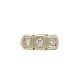 14K Yellow Gold Three Stone Diamond Filigree Ring size 5  j6625