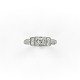 14K White Gold Vintage .27cttw Diamond Ring size 8 j6822