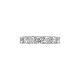 18K White Gold 4.38 carat tw Diamond Eternity Band Ring size 6.5   j6911