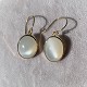 14K Yellow Gold Pair of Large Moonstone Drop Earrings 22 carats tw j6993
