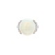 18K White Gold Large 6.88 carat Australian Opal and Diamond Ring size 6.75 j7009