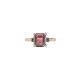14K Rose Gold 1.79 carat Bi-color Watermelon Tourmaline Ring size 6.5 j7017