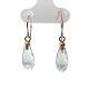 14K 6.12 carat tw Briolette Green Amethyst Prasiolite Drop Dangle Earrings  j7131