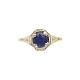 Rare 14K Yellow Gold .55ct Purple Sapphire Filigree Ring size 5.5 j7173
