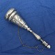 Sterling Tussie Mussie with Hand Engraved Leaves and Scrollwork  j7462